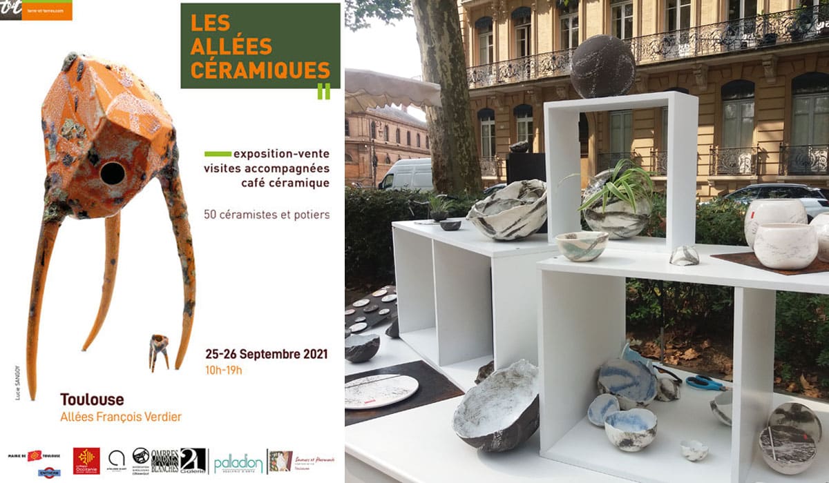 Manifestation : Les Allées Céramiques | Toulouse (31) sept 2021 participation de Céline Gauthier céramiques